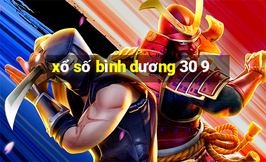 xổ số bình dương 30 9