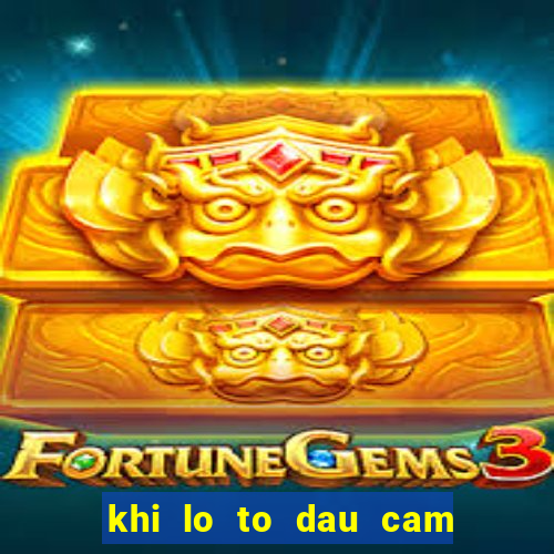 khi lo to dau cam duoi cam