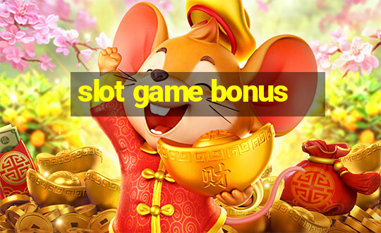 slot game bonus