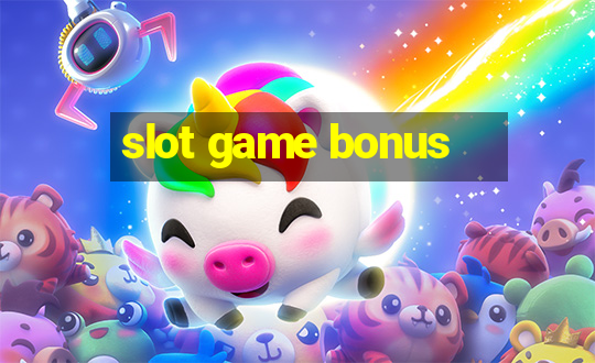 slot game bonus