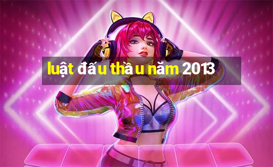 luật đấu thầu năm 2013