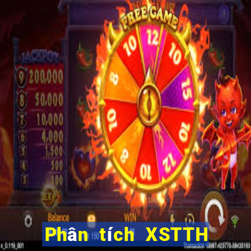 Phân tích XSTTH ngày 31