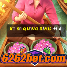 xổ số quảng bình 11 4