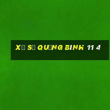 xổ số quảng bình 11 4