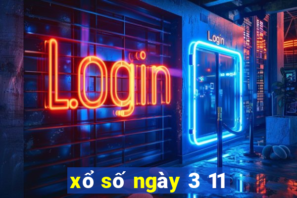 xổ số ngày 3 11