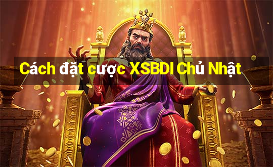 Cách đặt cược XSBDI Chủ Nhật