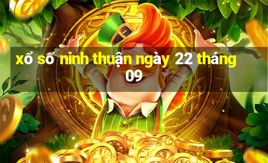 xổ số ninh thuận ngày 22 tháng 09