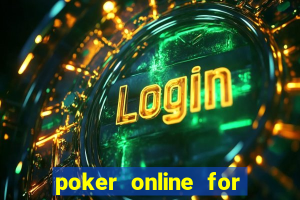 poker online for real money