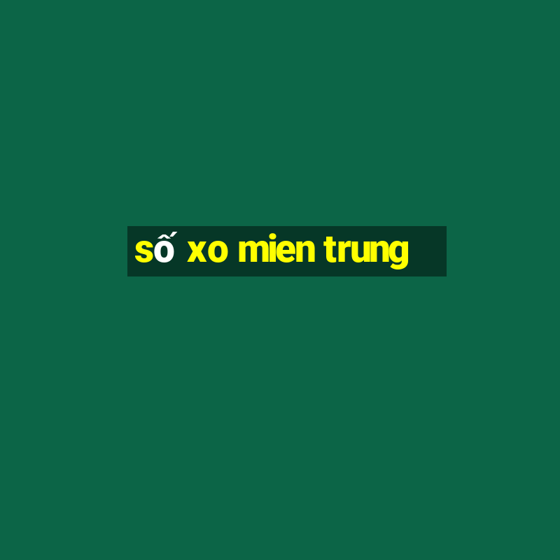 số xo mien trung