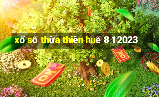 xổ số thừa thiên huế 8 1 2023