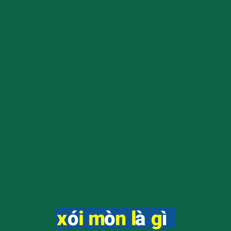 xói mòn là gì