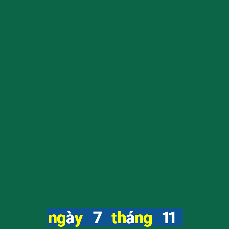 ngày 7 tháng 11 xổ số miền trung