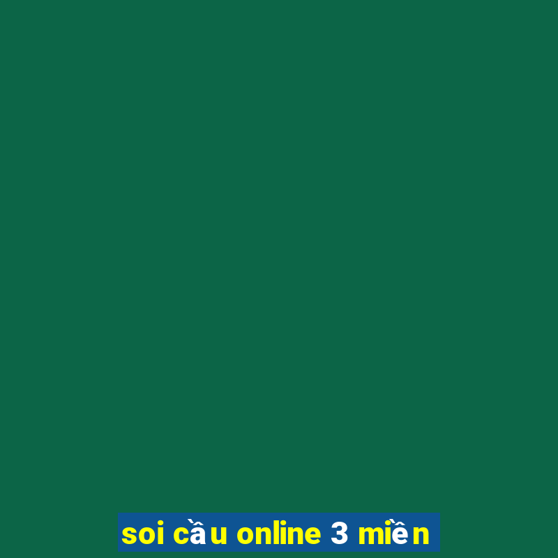 soi cầu online 3 miền