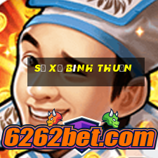 sổ xố bình thuận