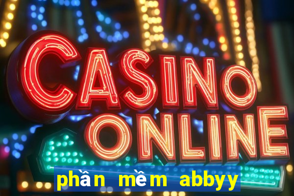 phần mềm abbyy finereader 15