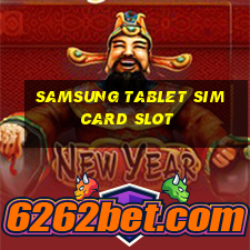 samsung tablet sim card slot