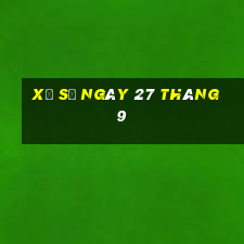 xổ số ngày 27 tháng 9