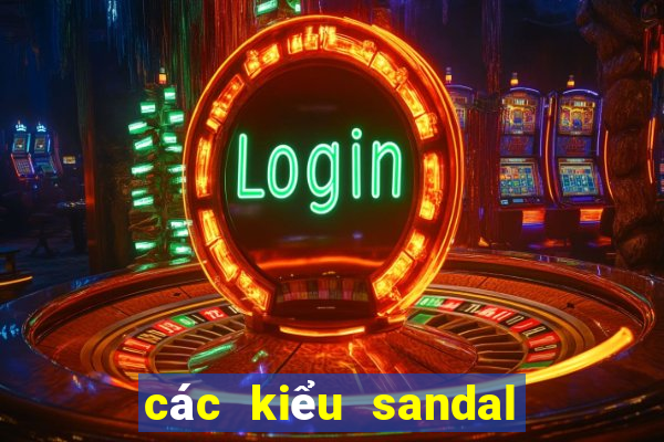 các kiểu sandal đế bệt