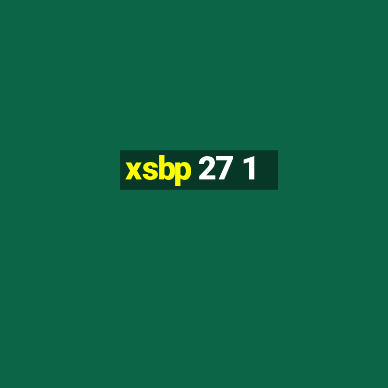 xsbp 27 1