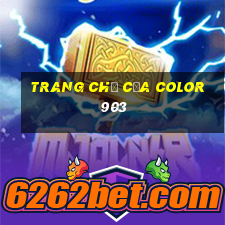 Trang chủ của Color 903