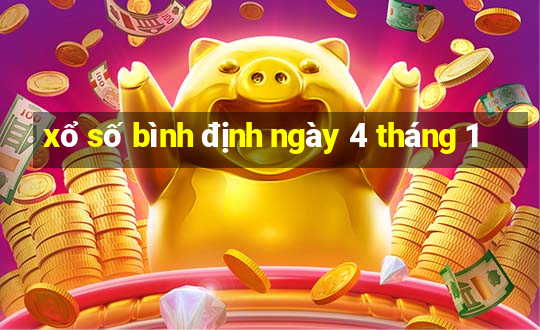 xổ số bình định ngày 4 tháng 1