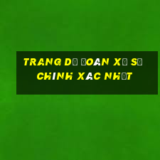 trang dự đoán xổ số chính xác nhất