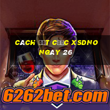 Cách đặt cược XSDNO ngày 26