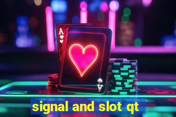 signal and slot qt