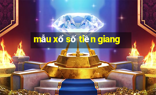 mẫu xổ số tiền giang