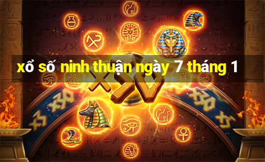 xổ số ninh thuận ngày 7 tháng 1