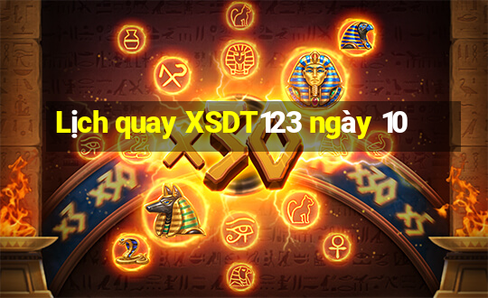 Lịch quay XSDT123 ngày 10