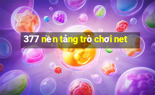 377 nền tảng trò chơi net