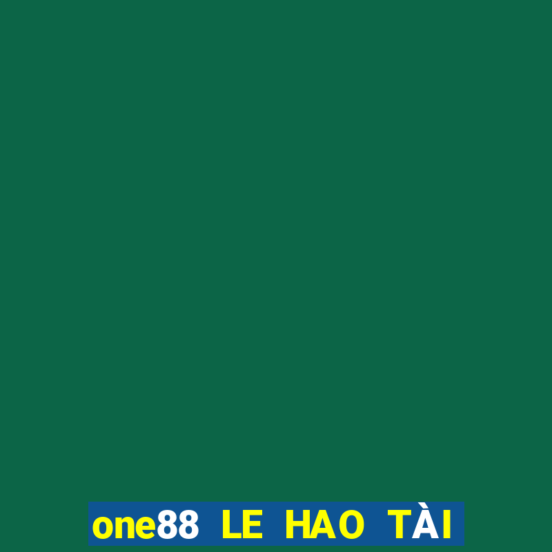 one88 LE HAO TÀI TRỢ GIẢI TRÍ