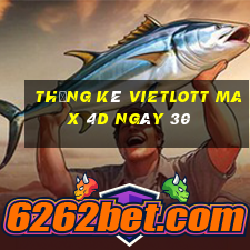 Thống kê vietlott Max 4D ngày 30