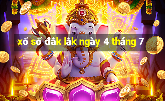 xổ số đắk lắk ngày 4 tháng 7