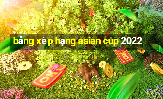 bảng xếp hạng asian cup 2022