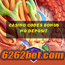 casino codes bonus no deposit