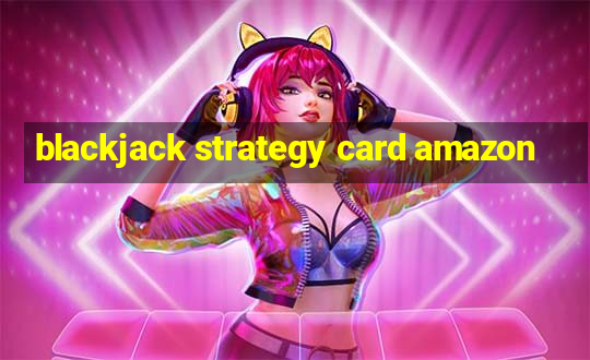 blackjack strategy card amazon