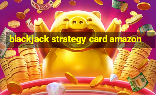 blackjack strategy card amazon