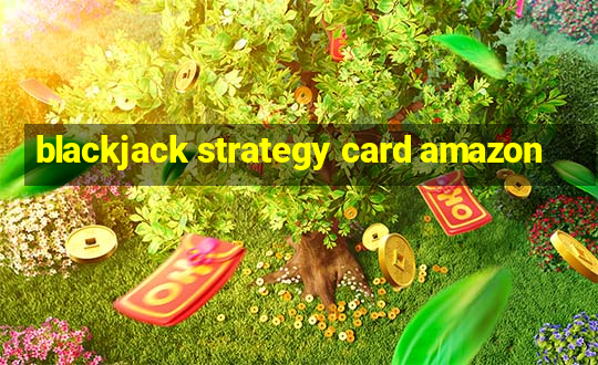 blackjack strategy card amazon