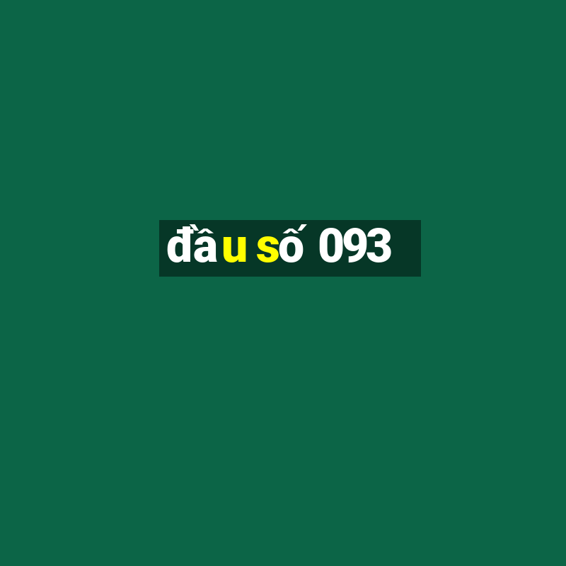 đầu số 093