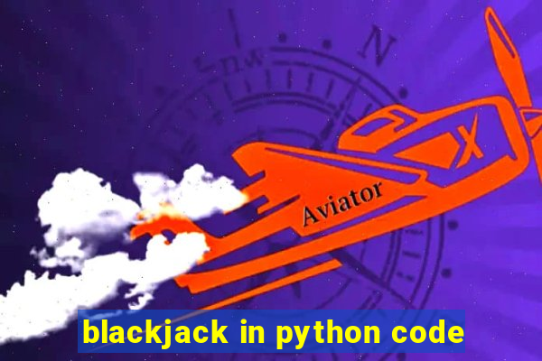 blackjack in python code