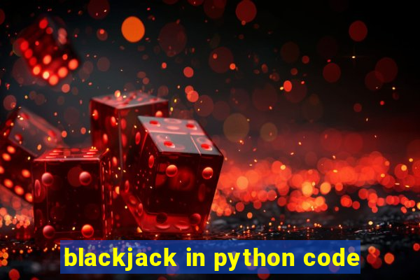 blackjack in python code