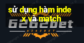 sử dụng hàm index và match