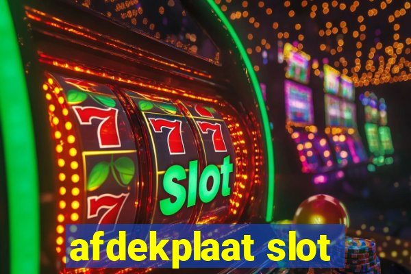 afdekplaat slot