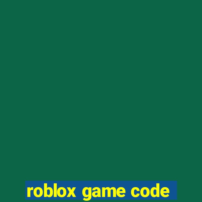 roblox game code