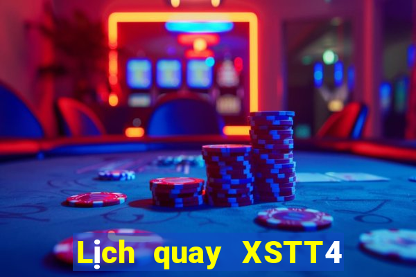 Lịch quay XSTT4 ngày 8