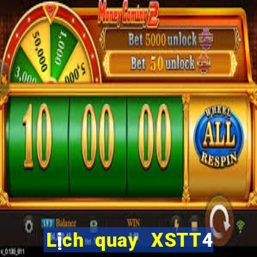 Lịch quay XSTT4 ngày 8