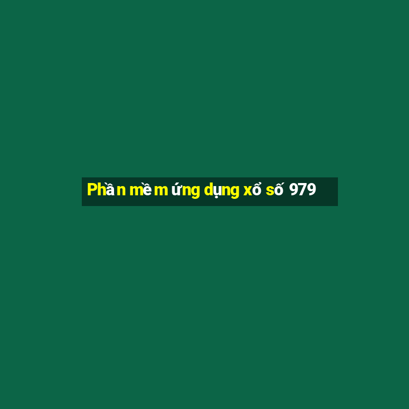 Phần mềm ứng dụng xổ số 979