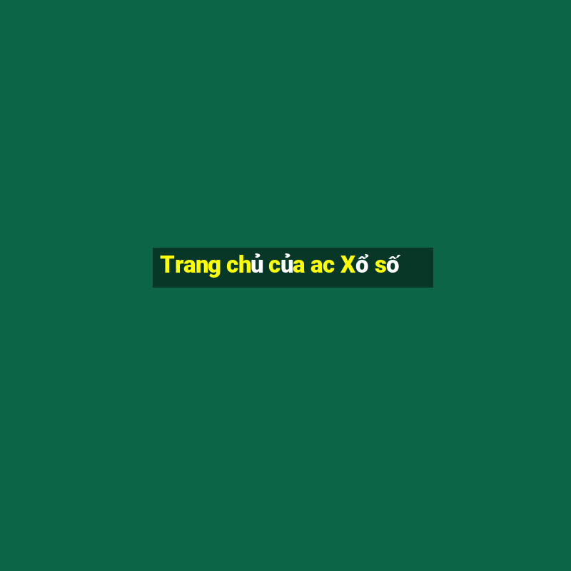 Trang chủ của ac Xổ số